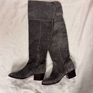 Frye Elegant Charcoal Over the Knee Boots
